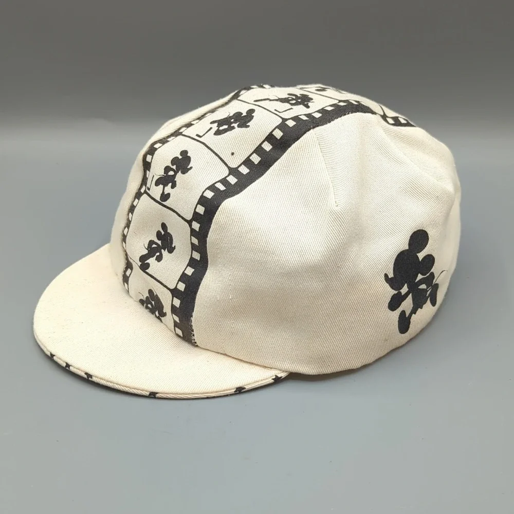 Vintage Disney Mickey Mouse Film Strip Cycling Cap Youth Made in USA 80s 90s